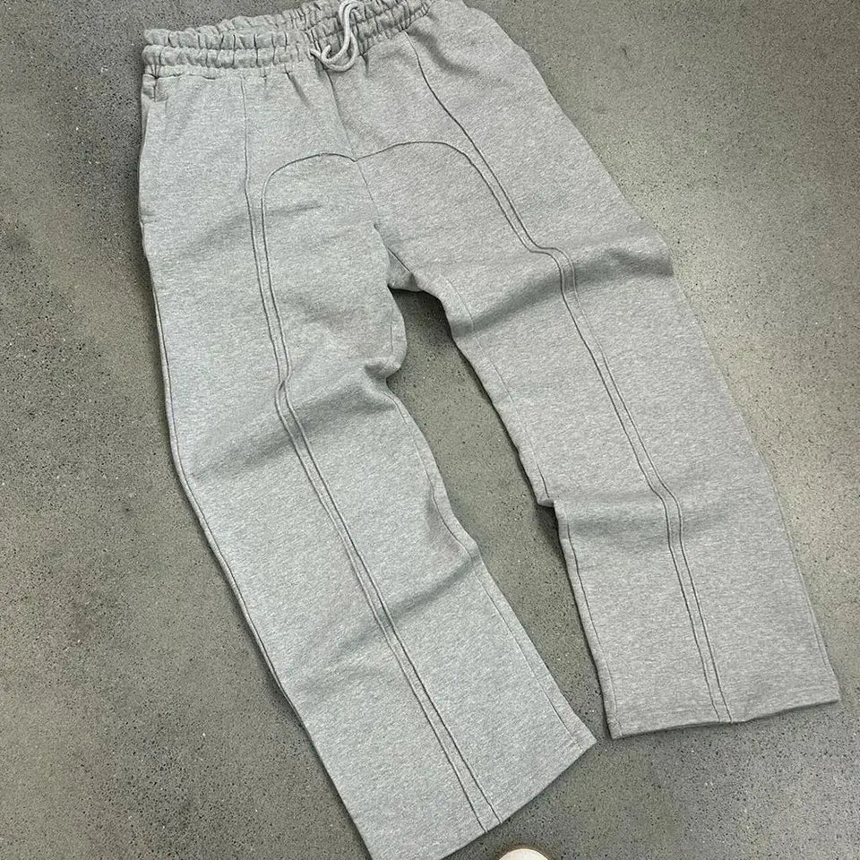 Elastic drawstring sweatpants, casual pants, high street hip-hop rap street wear y2k