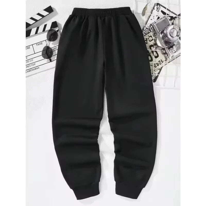 Autumn Winter Trendy Men Women Sport Pants Joggers Elastic Cuff Athletic Trousers Gym Workout Streetwear Casual Sweatpants 2025