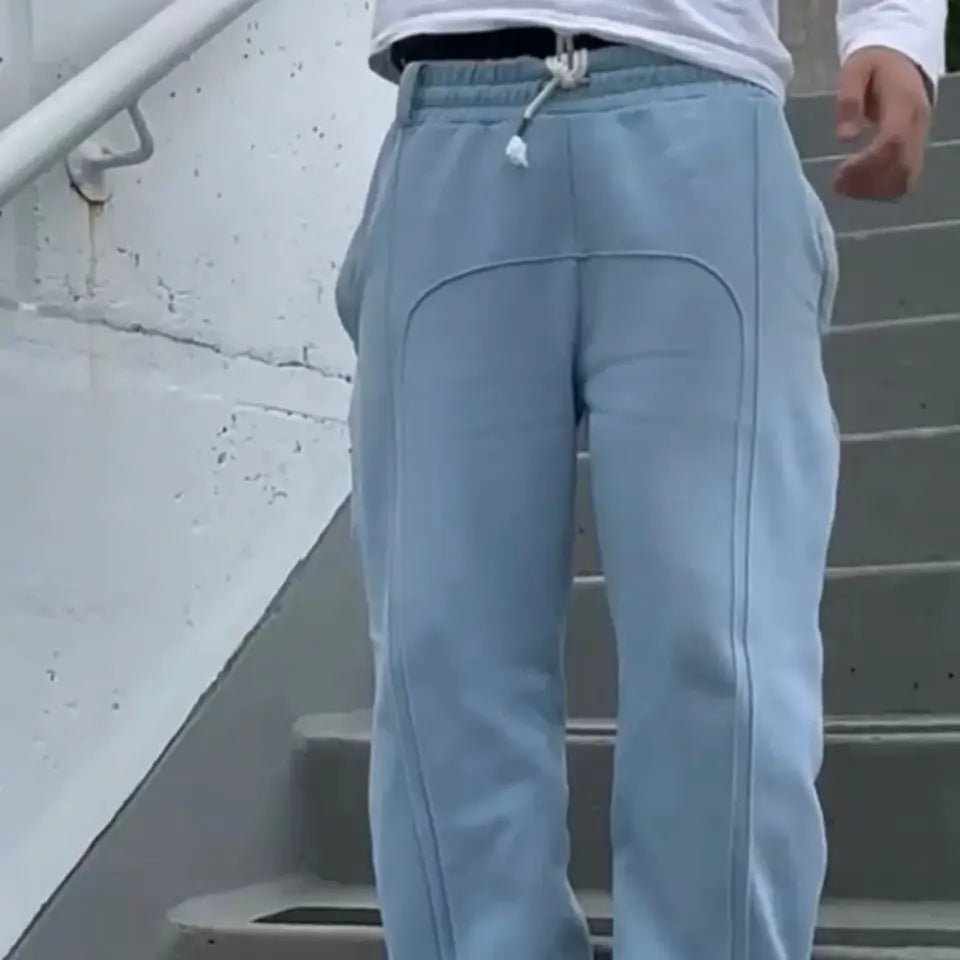 Elastic drawstring sweatpants, casual pants, high street hip-hop rap street wear y2k