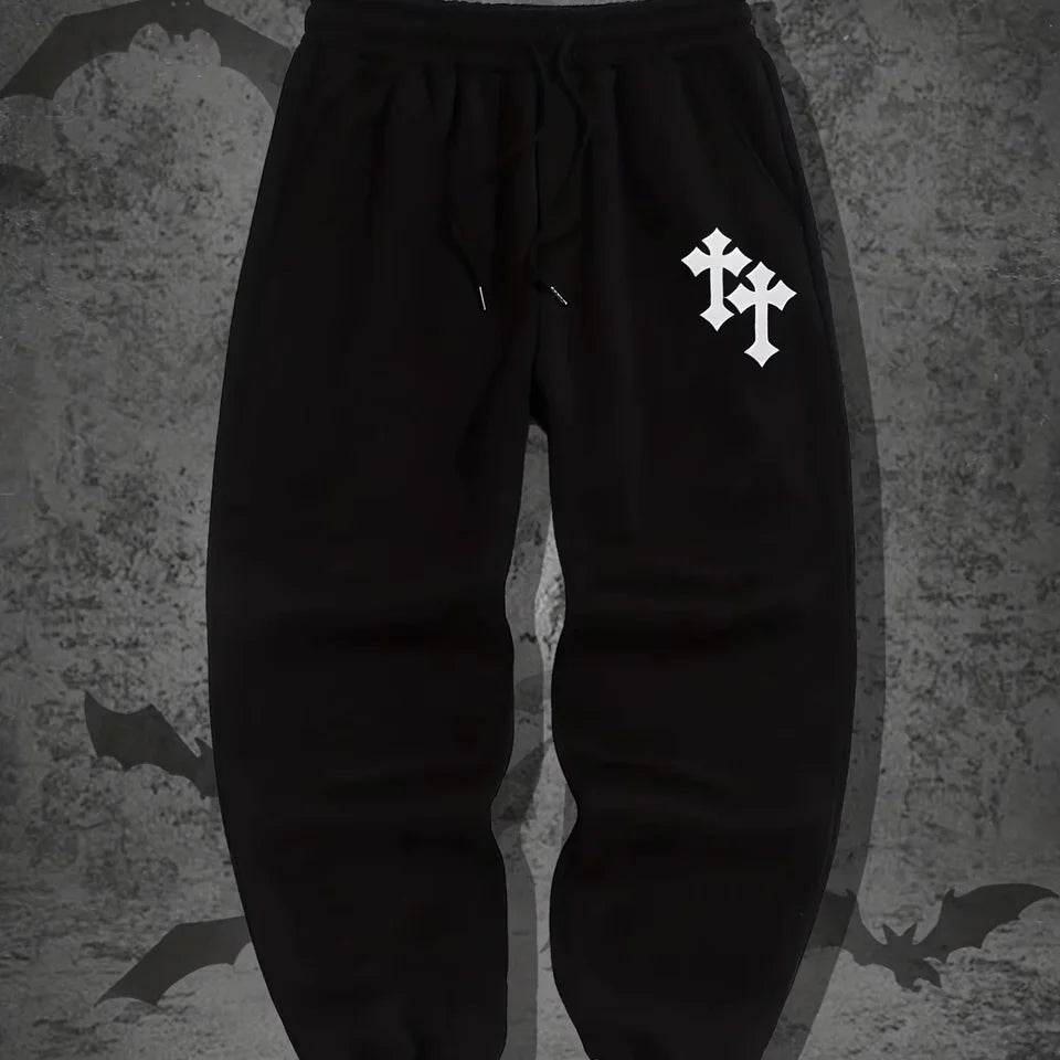 Harajuku hip-hop pants Printed Pattern Slim Men Y2K Gothic Leisure Fashion Sports Street Wear Couple Sweatpants